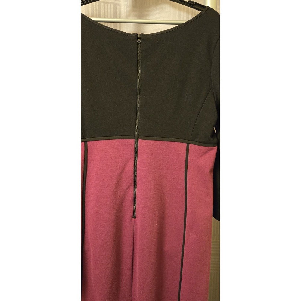 Narciso Rodriguez For Design Nation Women's Color Block Black Berry Dress Size L - Picture 6 of 9